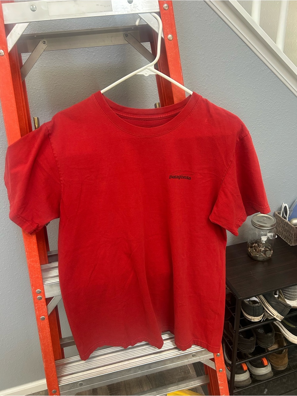 Patagonia Red Short Sleeve Logo T-Shirt